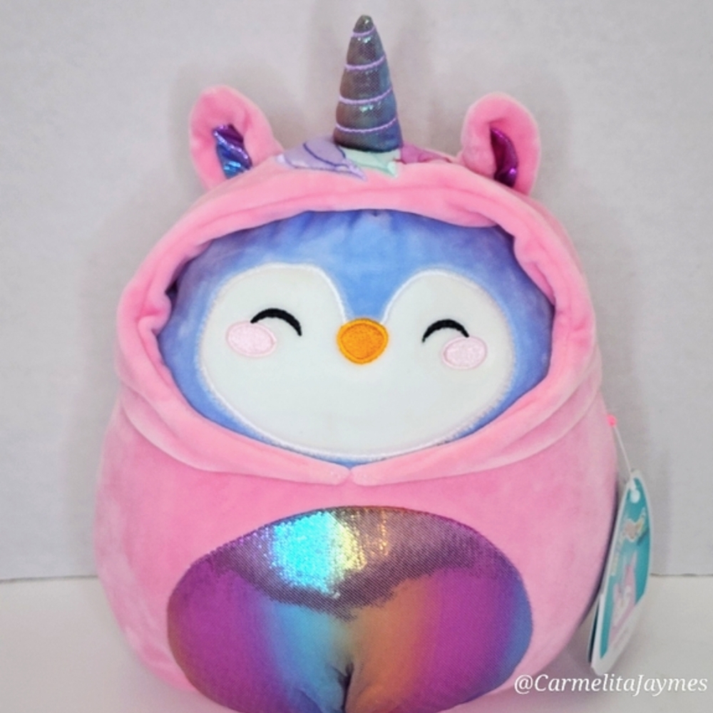 POXIANA 🐧OG Claires Exclusive Penguin Unicorn Sleepover Squad Squishmallow NWT